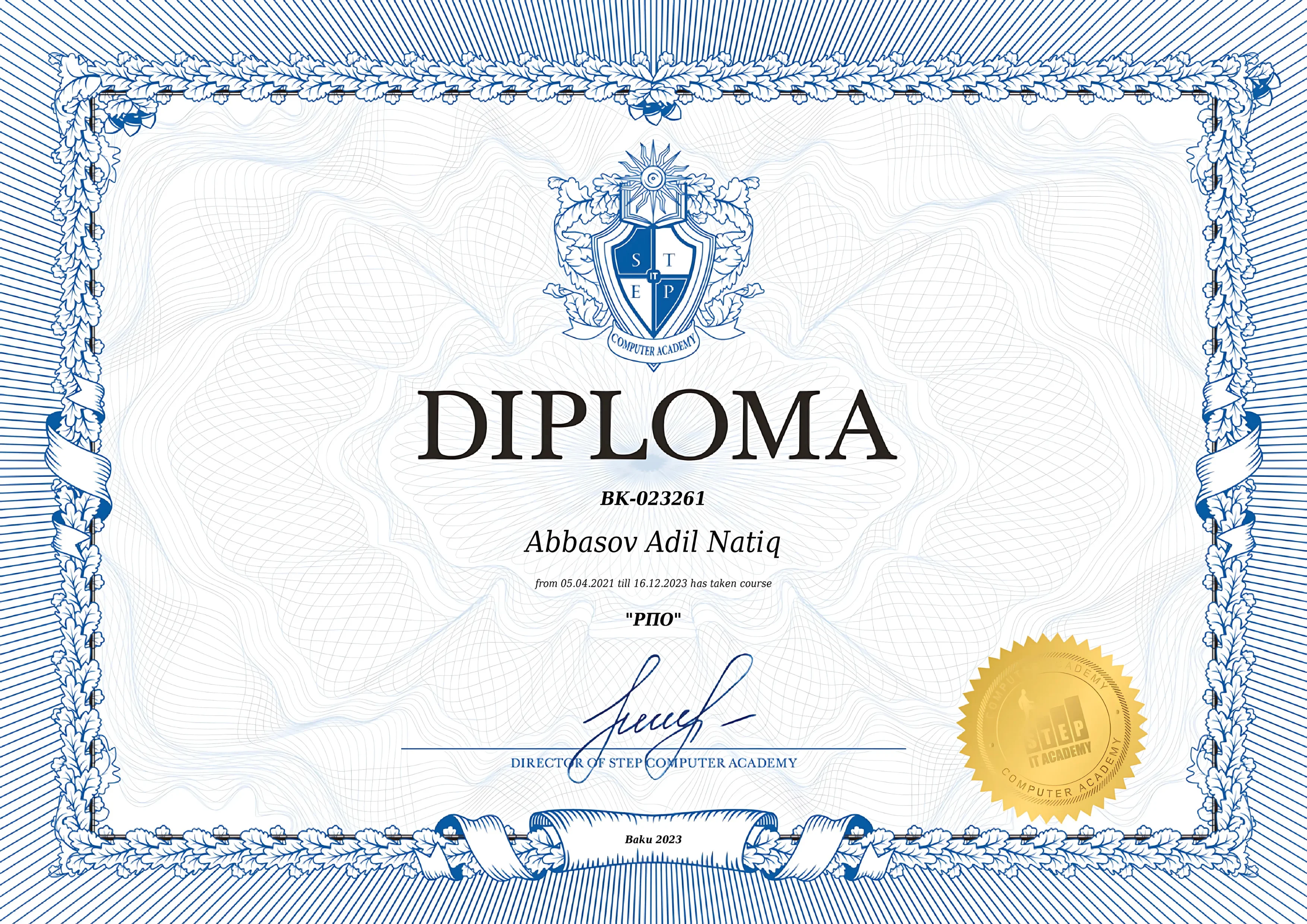 Software Development Diploma — STEP IT Computer Academy